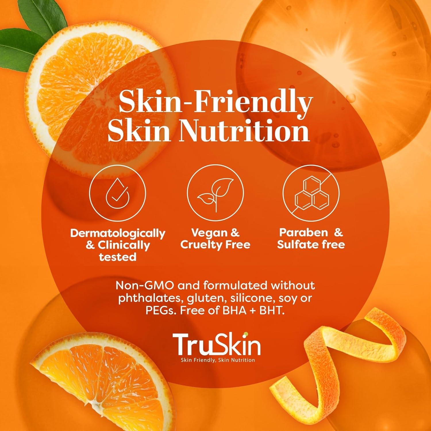 TruSkin Vitamin C Serum for Face – Anti Aging Face Serum with Hyaluronic Acid & Vitamin E – Brightening Formula for Improving Appearance of Dark Spots, Fine Lines & Wrinkles – All Skin Types, 2 Fl Oz - Image 8