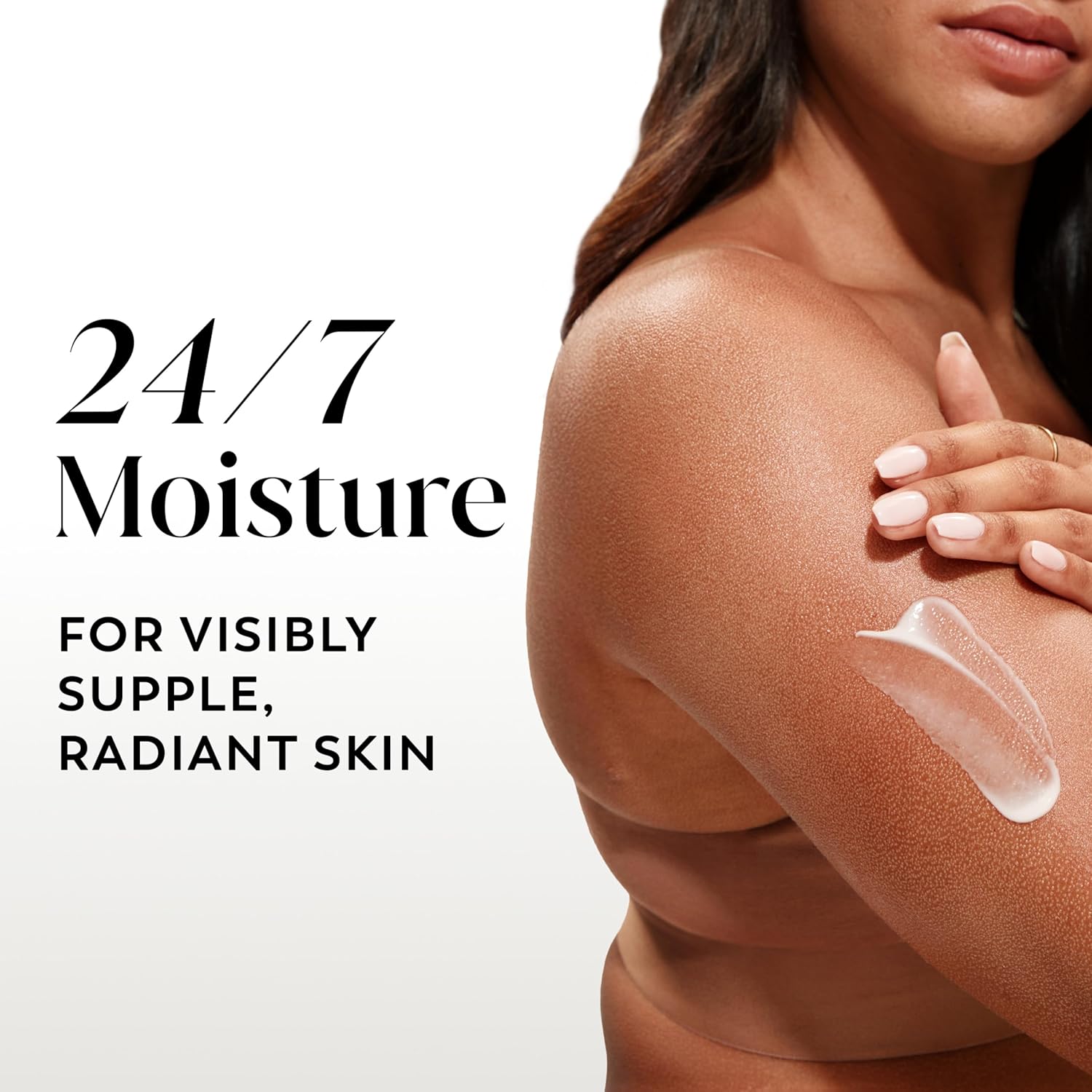 Olay Body Lotion for Women, Nourishing with Hyaluronic Acid Serum, Visibly Soften & Smooth Skin, 24hr Moisture & Hydration, Fast Absorbing Formula, Vitamin B3 Complex, For All Skin Types, 17 fl oz - Image 4